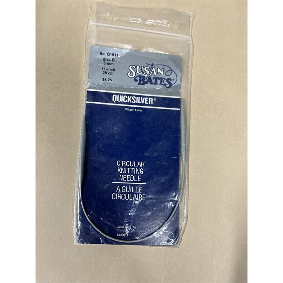 Lot Of 3 - Susan Bates Quicksilver & Silvalume Circular Knitting Needles Various - Picture 4 of 6